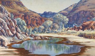 Palm Valley 1940s by Albert Namatjira Source